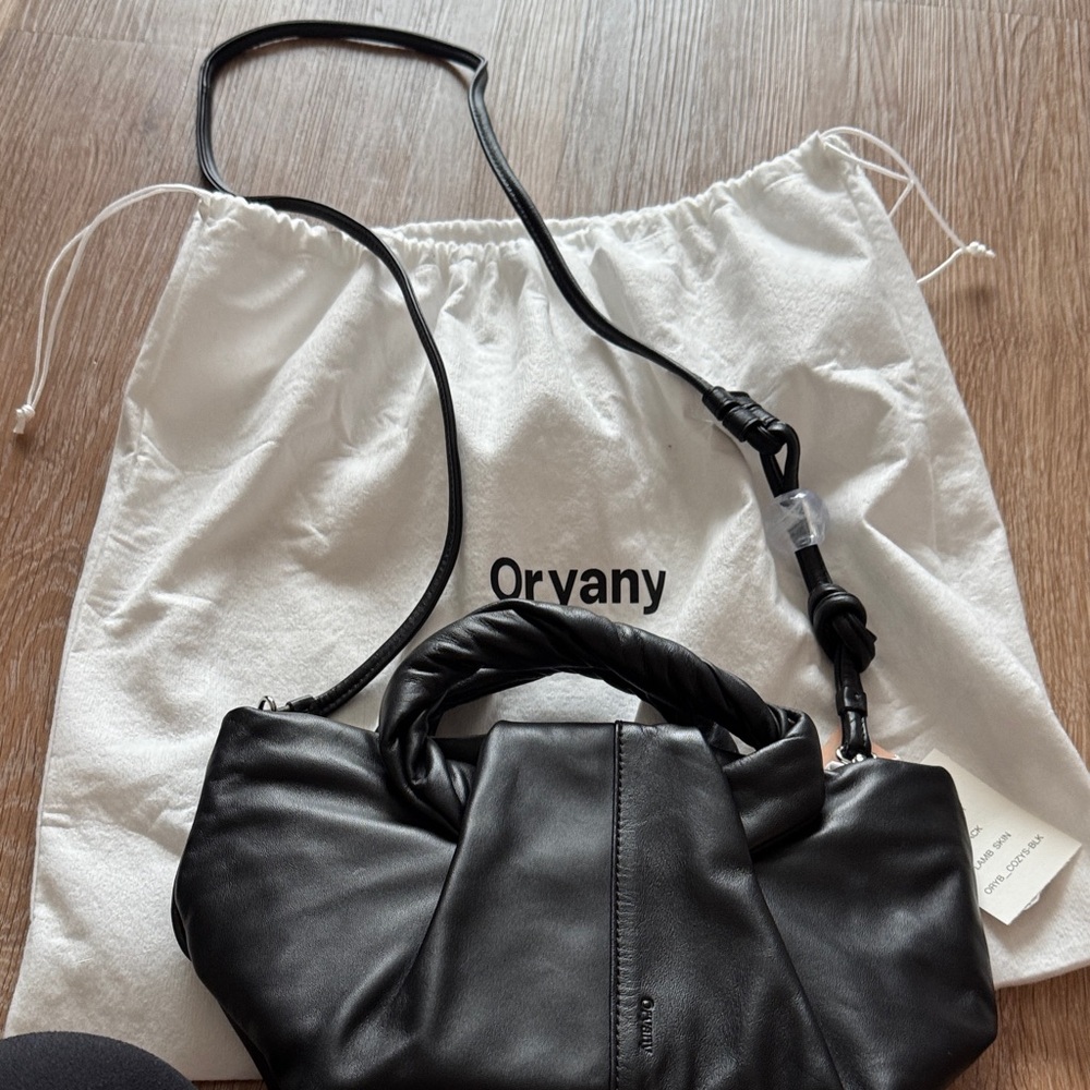 orYANY Black Leather Shoulder Bag - Picture 2 of 4